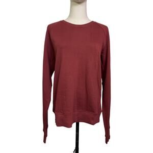 Bridge & Burn Fremont Sweatshirt Burgundy Organic Cotton NWT Size Large